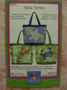 tote bag pattern by POORHOUSE Quilt Designs