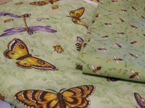 butterfly & bee fabrics